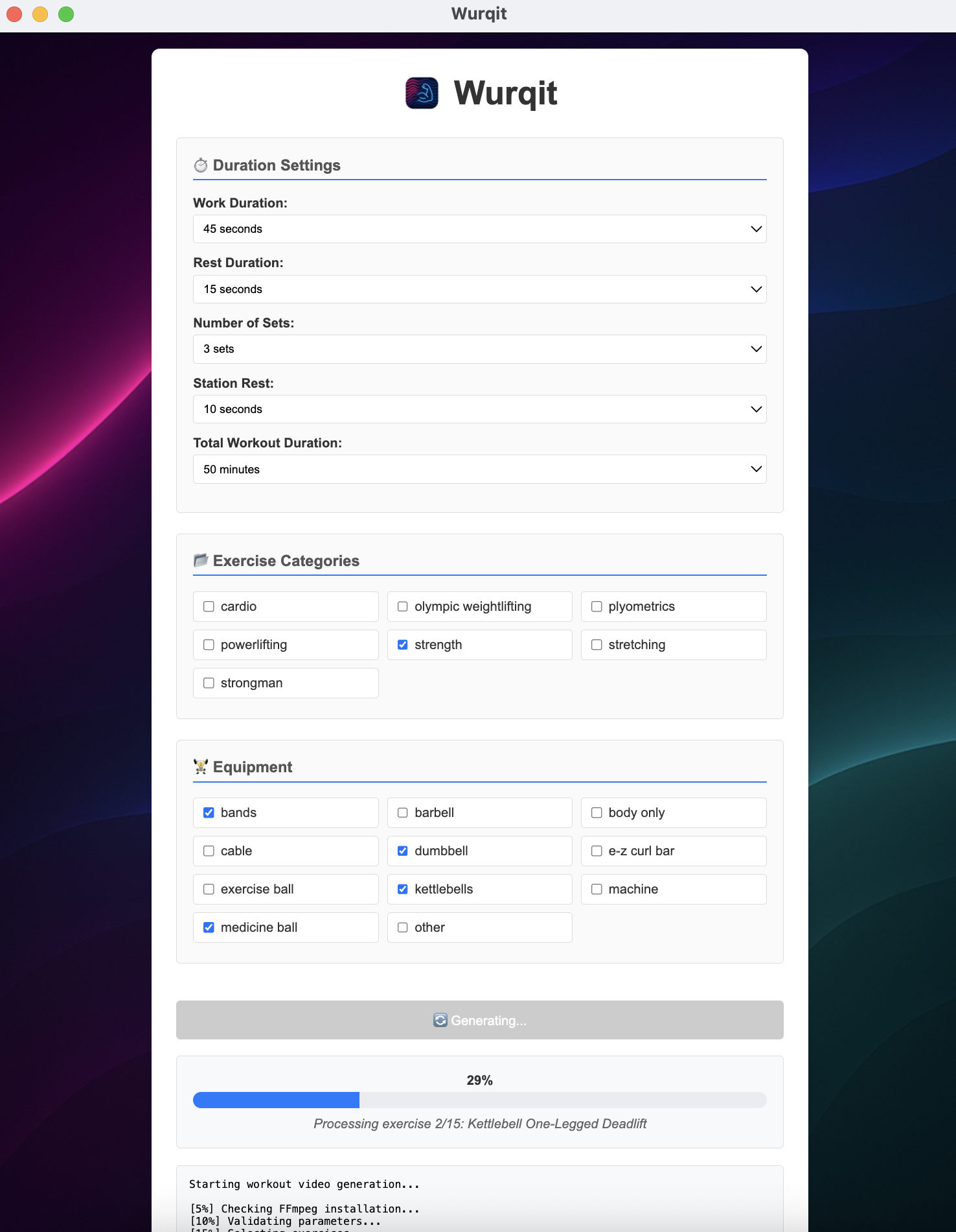 Wurqit Application Interface