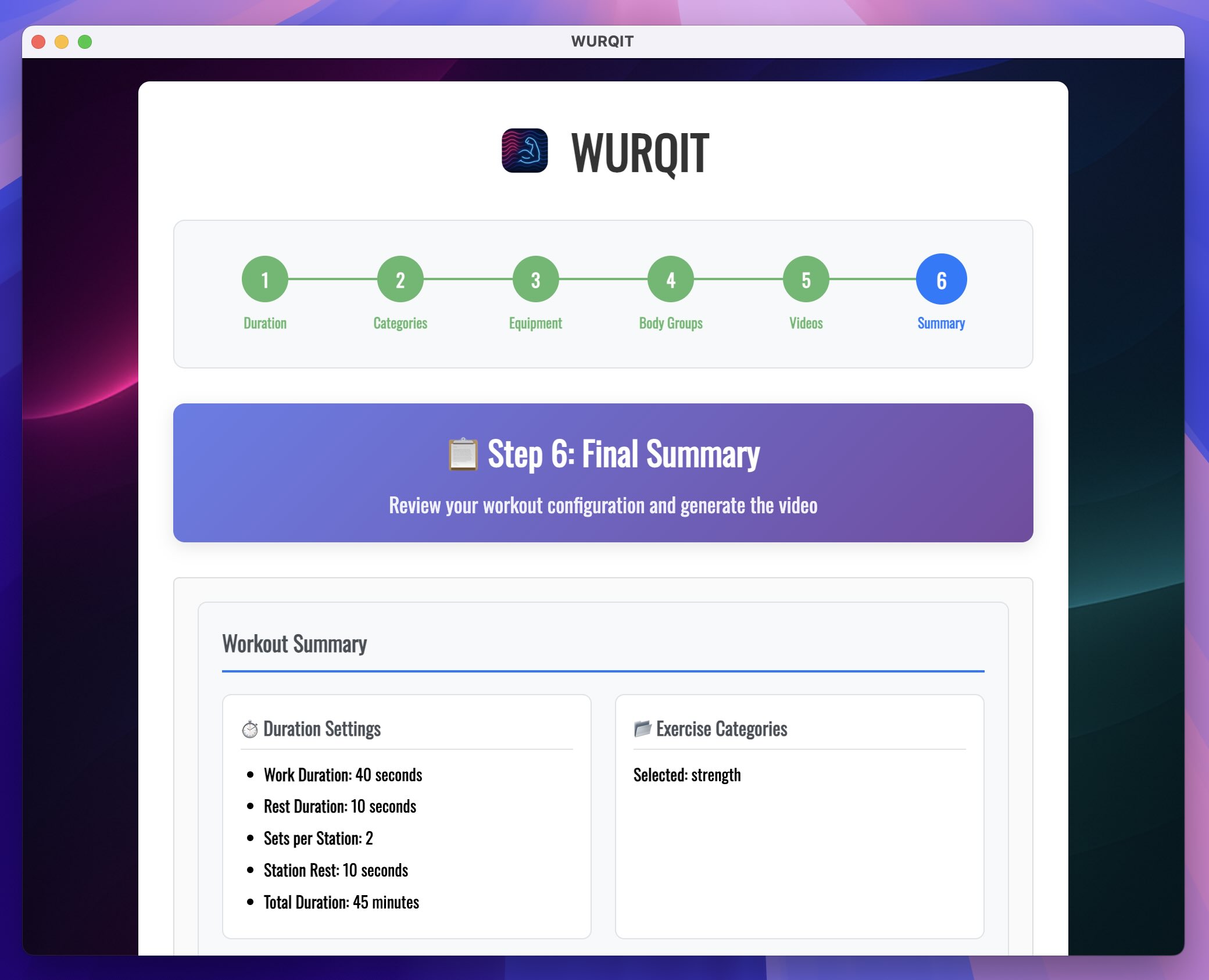 Wurqit Application Interface - Final Summary